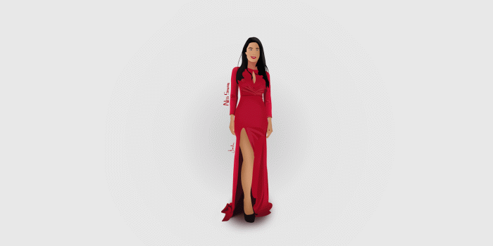 1600x900 Niti Shah | Wallpaper | Red Dress | White Gradient | Posing