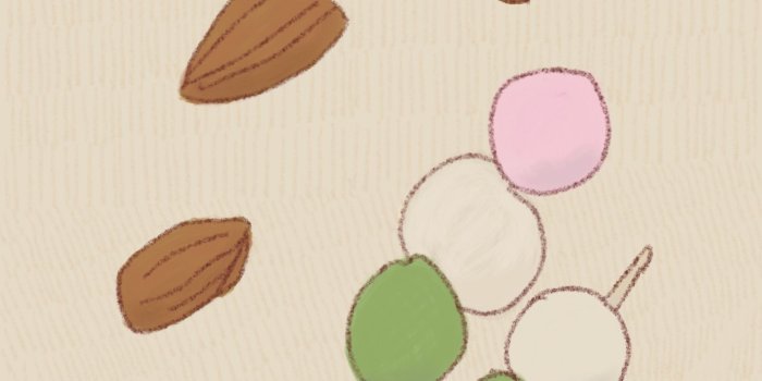 1579x2890 dumplings #almonds #illustration #japanese-dumplings #iPhone