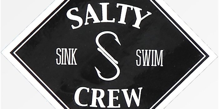 1000x1184 Salty Crew Tippet Black Sticker