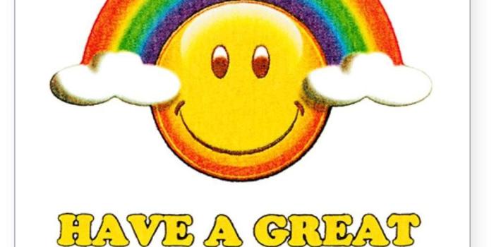 1000x1000 Smiley Face With Rainbow Mustache- Free Clipart Images