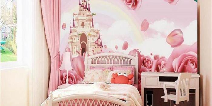 960x960 custom size 3d photo wallpaper living room kids room mural rose flower  castle rainbow picture sofa TV backdrop wallpaper non-woven sticker