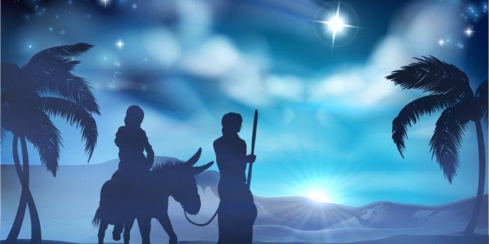 1219x830 AOFOTO 7x5ft Christ Birth Desert Backdrop Lucky Star Virgin Mary Father  Shepherd Jesus Nativity Photography Background Saint Pray Bless Bible The 
