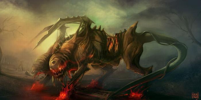 1244x700 Dark fantasy monster monsters creatures creature demon demons