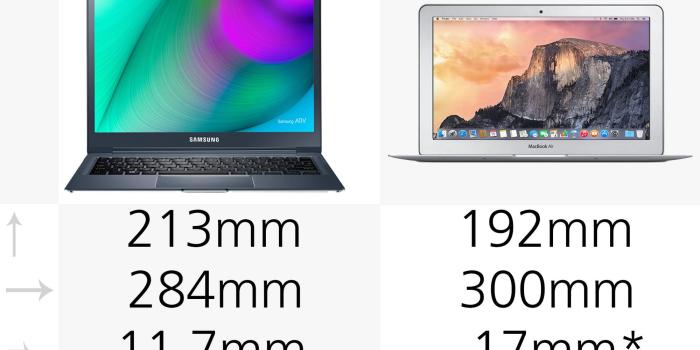 2000x1125 Samsung Ativ Book 9 (2015) vs. 11-in MacBook Air (2014)