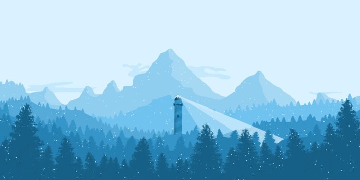 1920x1080 winter, Blue, Mountain, Lighthouse Wallpapers HD / Desktop and