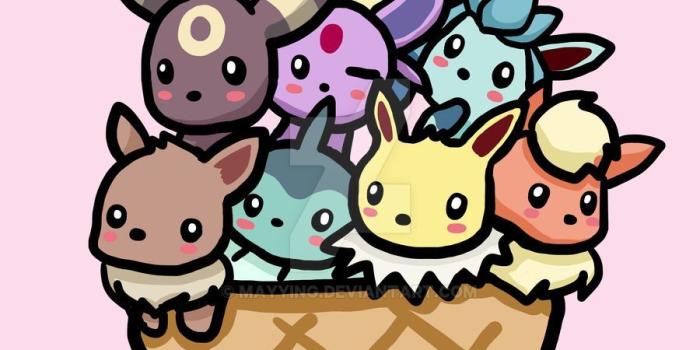 900x1080 Eevee Evolution Ice Cream by Mayying.deviantart.com on @DeviantArt