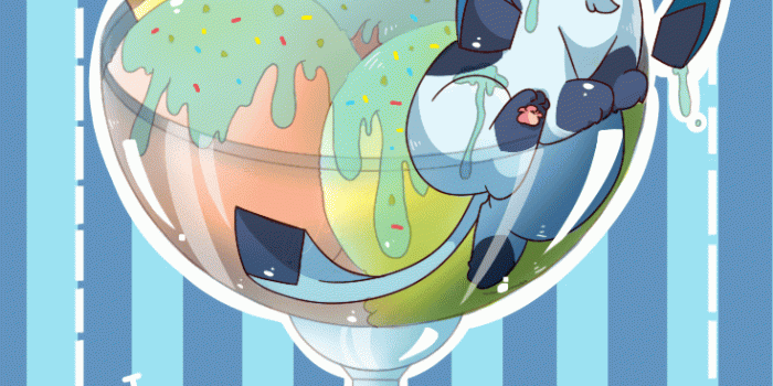 735x1212 Glaceon Ice Cream by MewMewChikoritaMoon -- Fur Affinity [dot] net