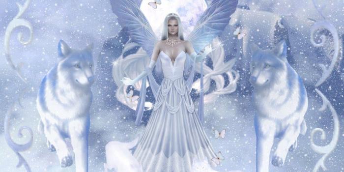 1024x768 Angel of Winter - Fantasy Wallpaper (41341354) - Fanpop