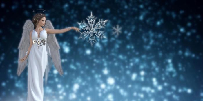 1332x850 Wallpaper the sky, background, snow, winter, star, Christmas, angel