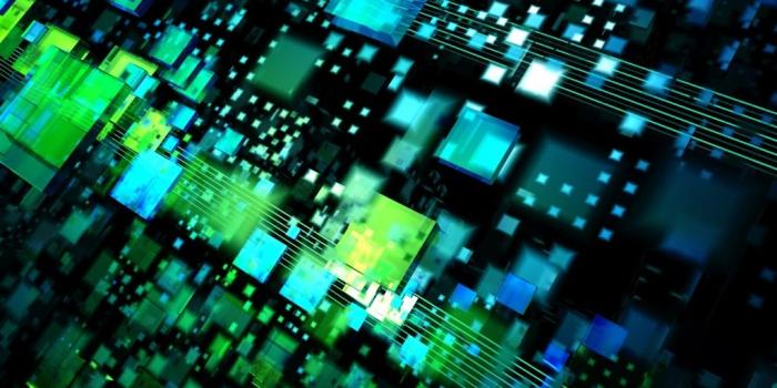 1024x1024 Abstract Electronic Optical iPad Air Wallpaper Download | iPhone