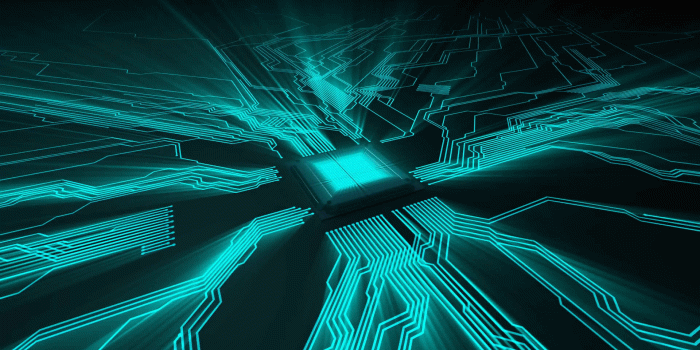 1920x1080 Abstract electronic circuit board loop. Digital technology background  animation. Stylized look of electronic circuit, circuit boards, computers, 