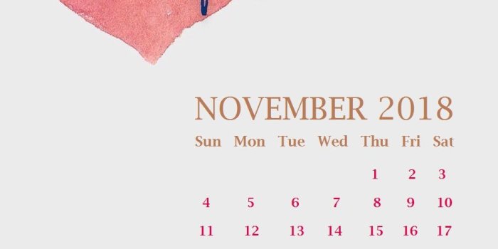 950x1136 November 2018 Desktop Calendar Wallpaper | Calendar 2019