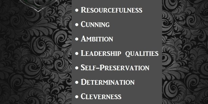 1182x1184 Slytherin Traits: Traditionalism. Resourcefulness, Cunning, Ambition