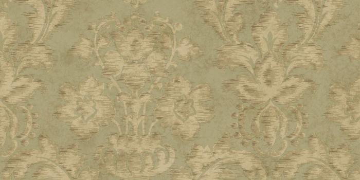 1280x1135 Chesapeake by Brewster HAV40855 Haven Green Fusion Damask Wallpaper