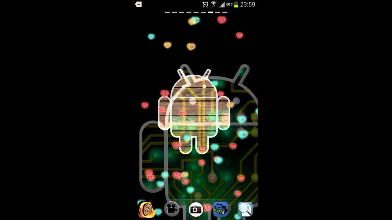 1280x720 Fancy & Stylish Android Logo Robot Live Wallpaper