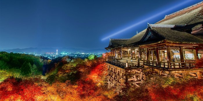 1600x900 Kiyomizu Temple Kyoto Japan Autumn House Building Landscape