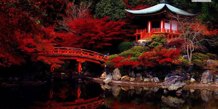 1366x768 Japanese Garden HD Wallpaper, Background Images
