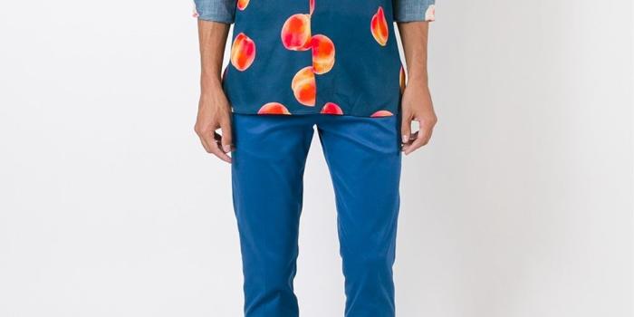 1000x1334 paul smith wallet outlet, Paul Smith peach print shirt Men Clothing