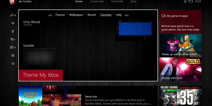 1600x900 Get custom backgrounds for your Xbox One easily with Theme My Xbox