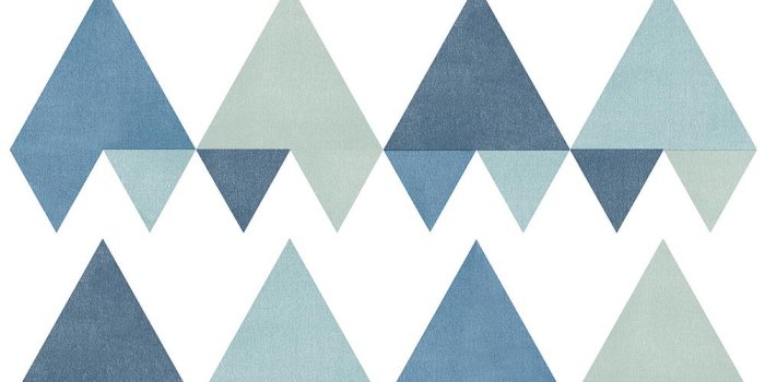 1000x1000 8 in. x 10 in. Trilogy Blue Geometric Wallpaper Sample