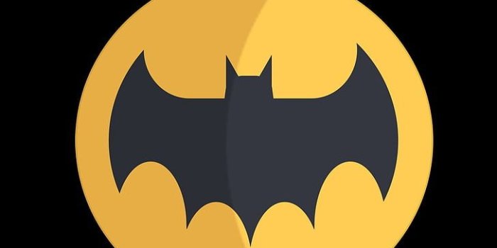 728x1294 HD wallpaper: Batman logo, material minimal, no people, space, black