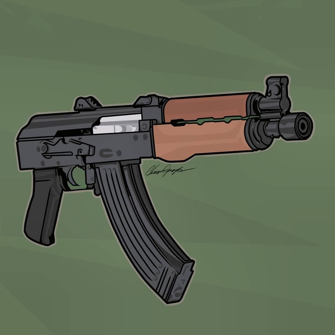 1080x1080 Free Drawn Rifle draco, Download Free Clip Art on Owips.com