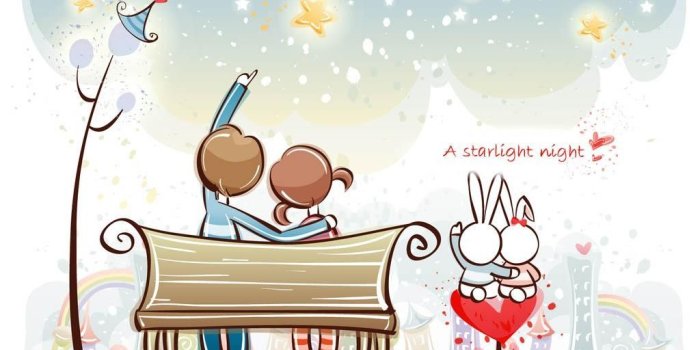 1024x768 Cartoon Love Couple Wallpapers Group with 54+ items