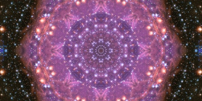 1920x1080 Vivid Purple Star Space Mandala HD Wallpaper | Background Image