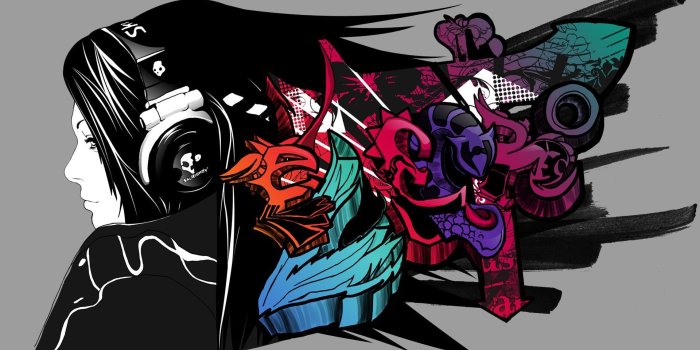 1920x1080 Graffiti Art Music Wallpaper High Definition For Desktop Wallpaper