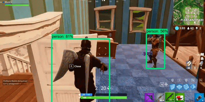 1920x1080 Tutorial] Using Real Time Object Recognition on Fortnite