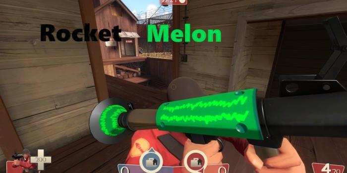 1366x768 Melon Rocket Launcher [Team Fortress 2] [Skin Mods]