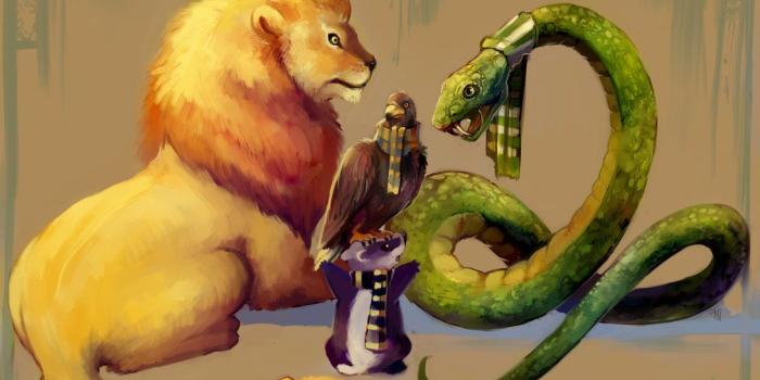 1091x733 House Mascots - Harry Potter by *purplekecleon on deviantART