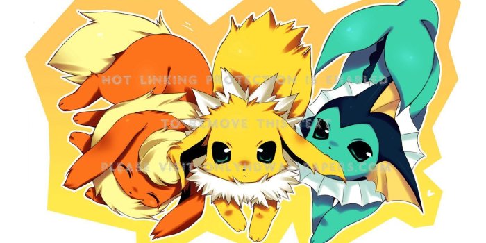1534x920 Pokemon flareon vaporeon jolteon
