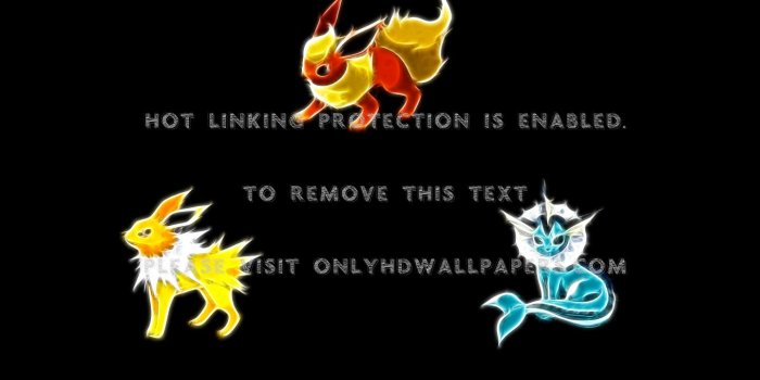 1440x900 Pokemon flareon vaporeon jolteon