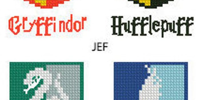 794x1107 Hogwarts Houses Gryffindor Slytherin Hufflepuff Ravenclaw Logo Crest Harry  Potter Cross-stitch PDF pattern Instant digital download + bonus