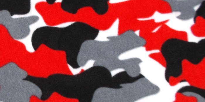 1600x1600 Red camouflage Fabric