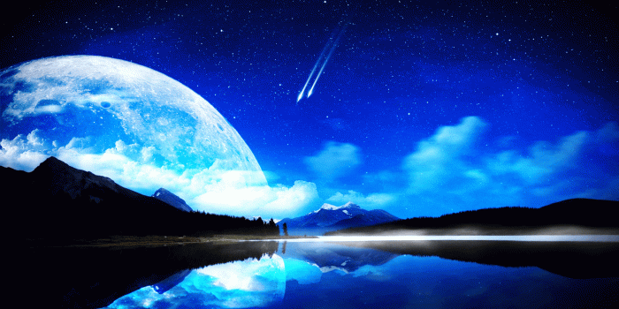1920x1080 The blue moon HD Wallpapers