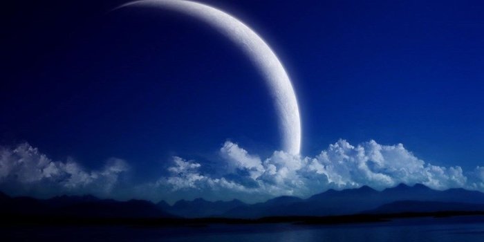 1024x768 Big Blue Moon Wallpapers Hd Backgrounds HD Wallpapers Desktop Background