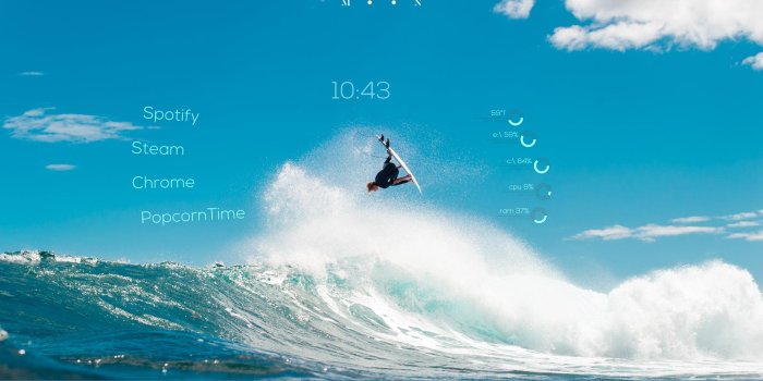 2560x1080 Finally found a surfing wallpaper to use, thanks to View From a Blue