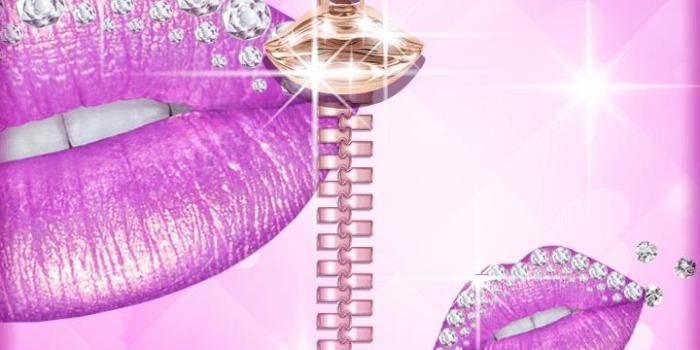 720x1280 Diamond Lips Zipper Locker Theme for Android - APK Download