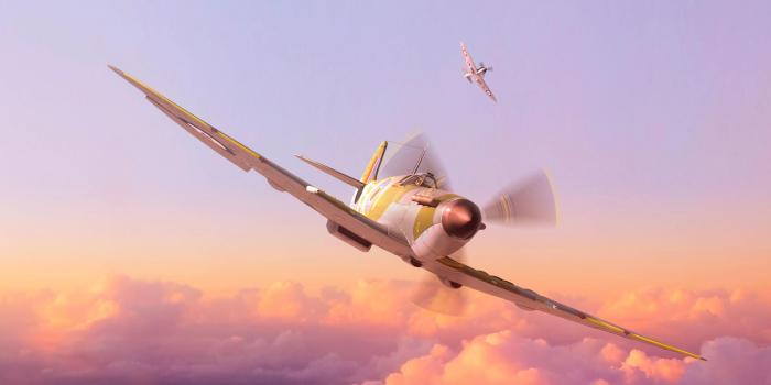 3554x1999 wallpaper plane, propeller, art, flight, sky, height HD : Widescreen