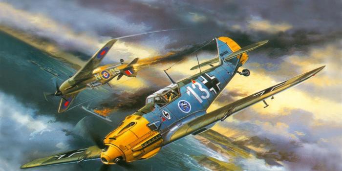 1920x1200 Airplane Painting Art Bf 109e 3 Flight Aviation Wallpapers And