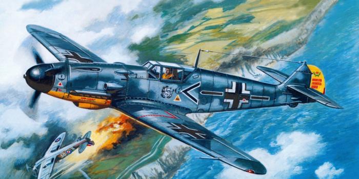 1920x1080 Airplane Painting Art Bf 109f 2 Flight Cross Aviation Wallpapers And