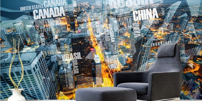 1126x818 3D Photo Painting Wallpaper Custom Modern city 3D scenery Wallpaper For  Walls creative Living room Bedroom Wallpaper 3D