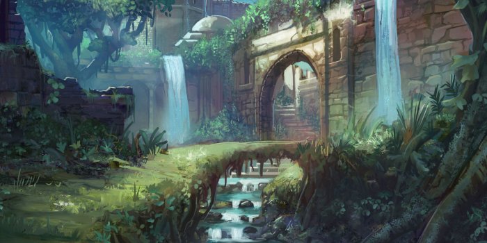 2560x1600 Palace Painting 3d Background - 3d Wallpaper Download For Windows 8