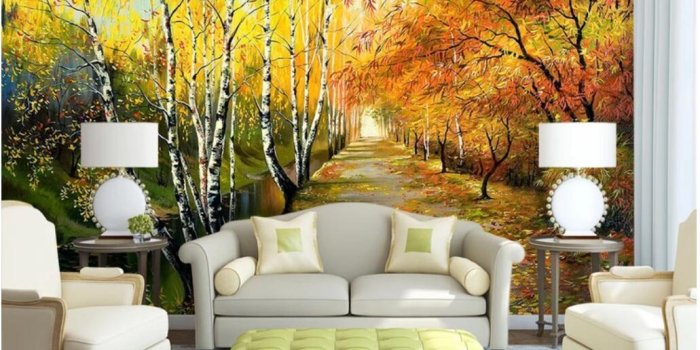 1031x876 3d wallpaper custom photo Autumn rhyme HD landscape oil painting large  mural decorative painting wallpaper for walls 3 d