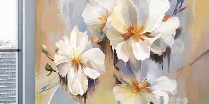 900x900 ShineHome-Modern Floral Blossom Painting Wallpaper 3d for Walls Wallpapers  3 d Living Room Hall Wall Paper Mural Rolls Home Art