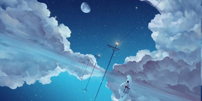 1400x849 Anime Sky Wallpapers