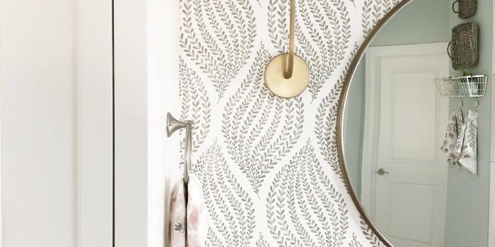 3024x4032 How To Transform Your Bathroom With Wallpaper - Our Vintage Nest