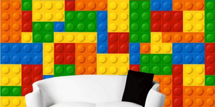 1000x1000 Amazon.com: Bb-Zonx 3D Wall Murals Wallpaper for Living Room Lego